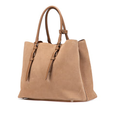 Medium Scamosciato Double Handle Tote