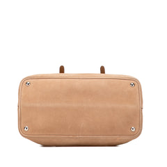 Medium Scamosciato Double Handle Tote
