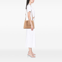 Medium Scamosciato Double Handle Tote
