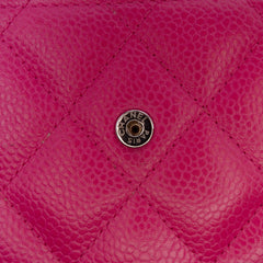 CC Quilted Caviar Long Wallet