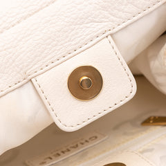 CC Grained Calfskin Wooden Handle Tote