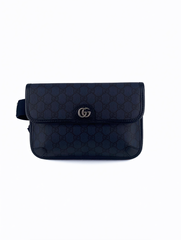 Gucci Flap Belt Bag GG Canvas