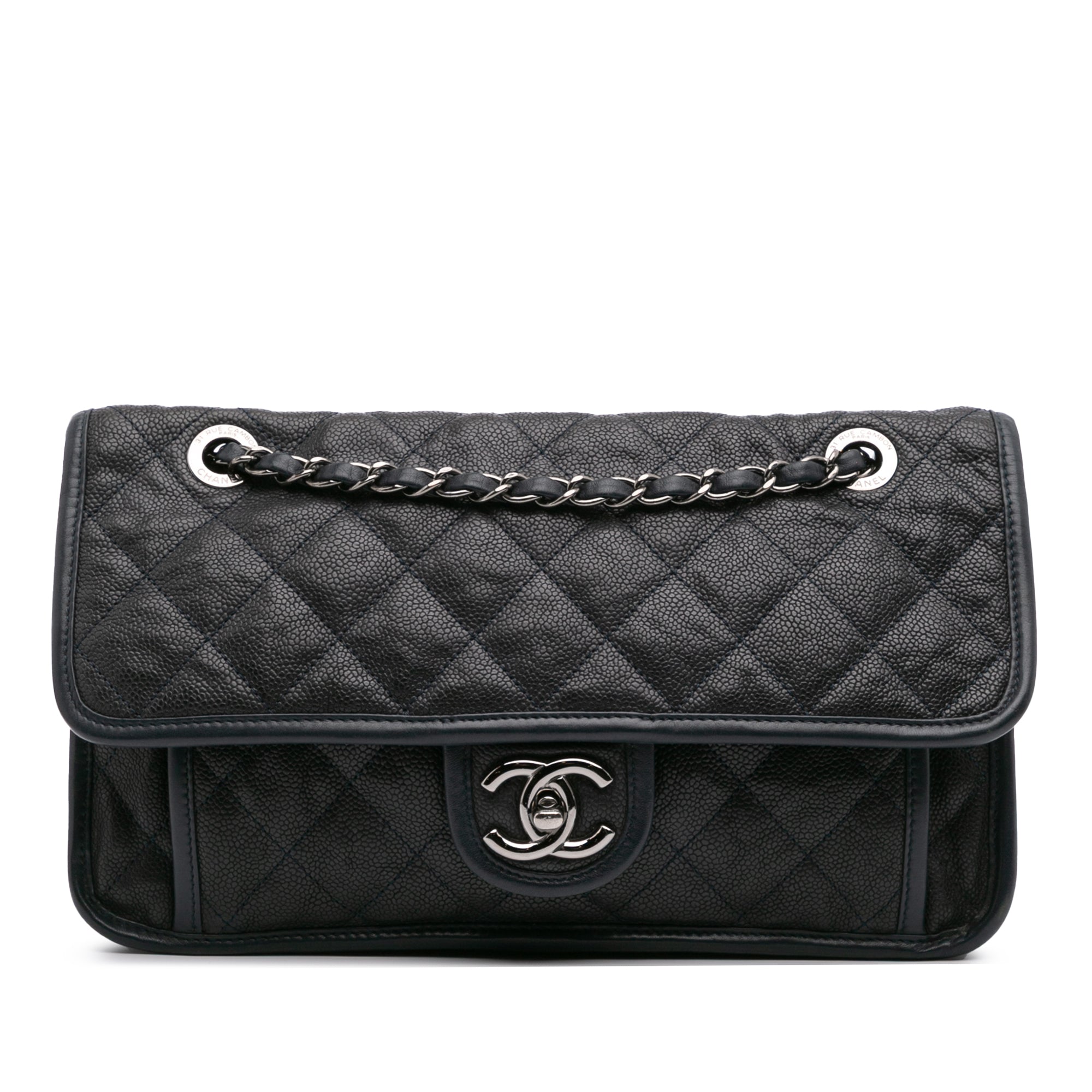 Medium Quilted Calfskin French Riviera Flap