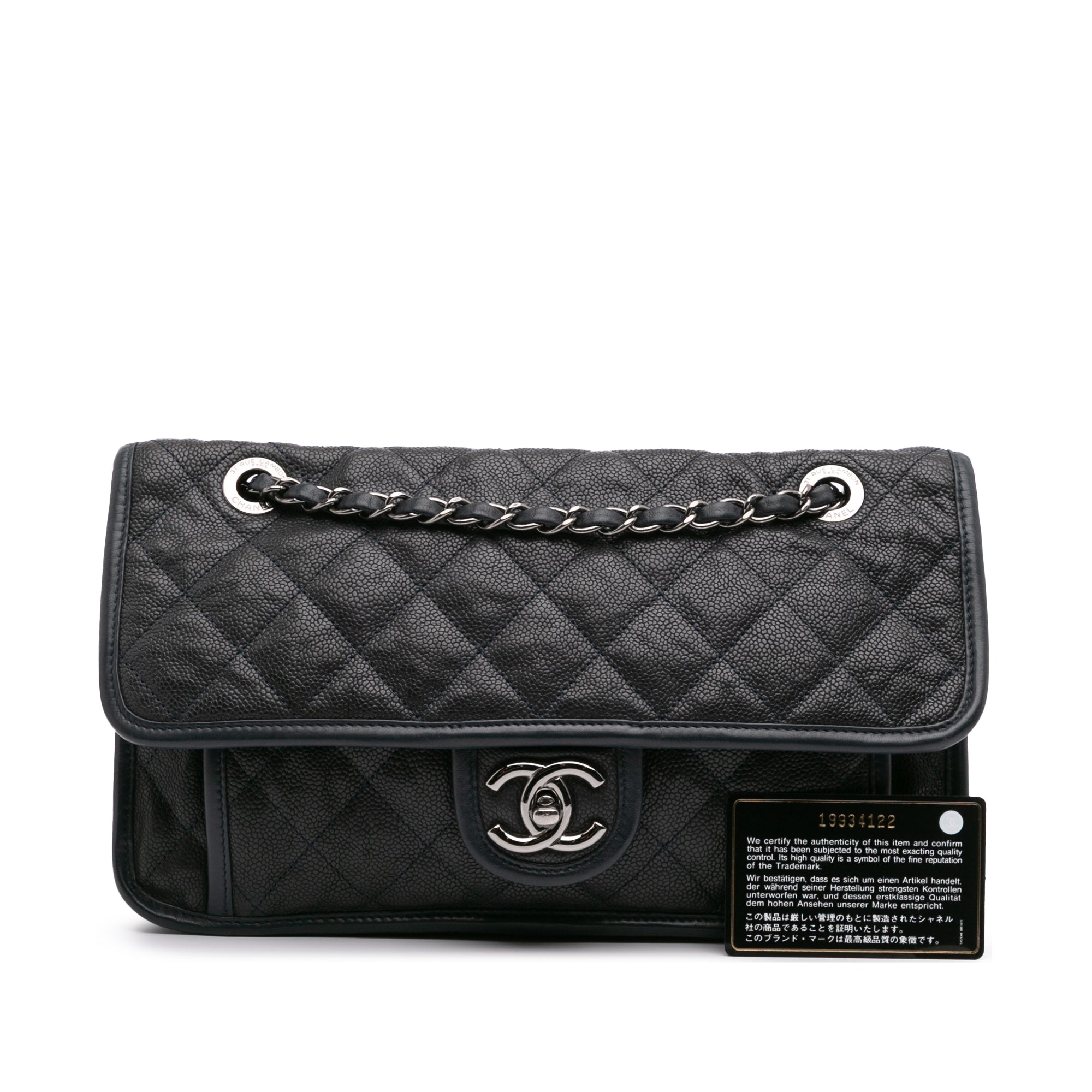 Medium Quilted Calfskin French Riviera Flap
