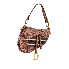 Canvas Embroidered Brocart Saddle Bag_1