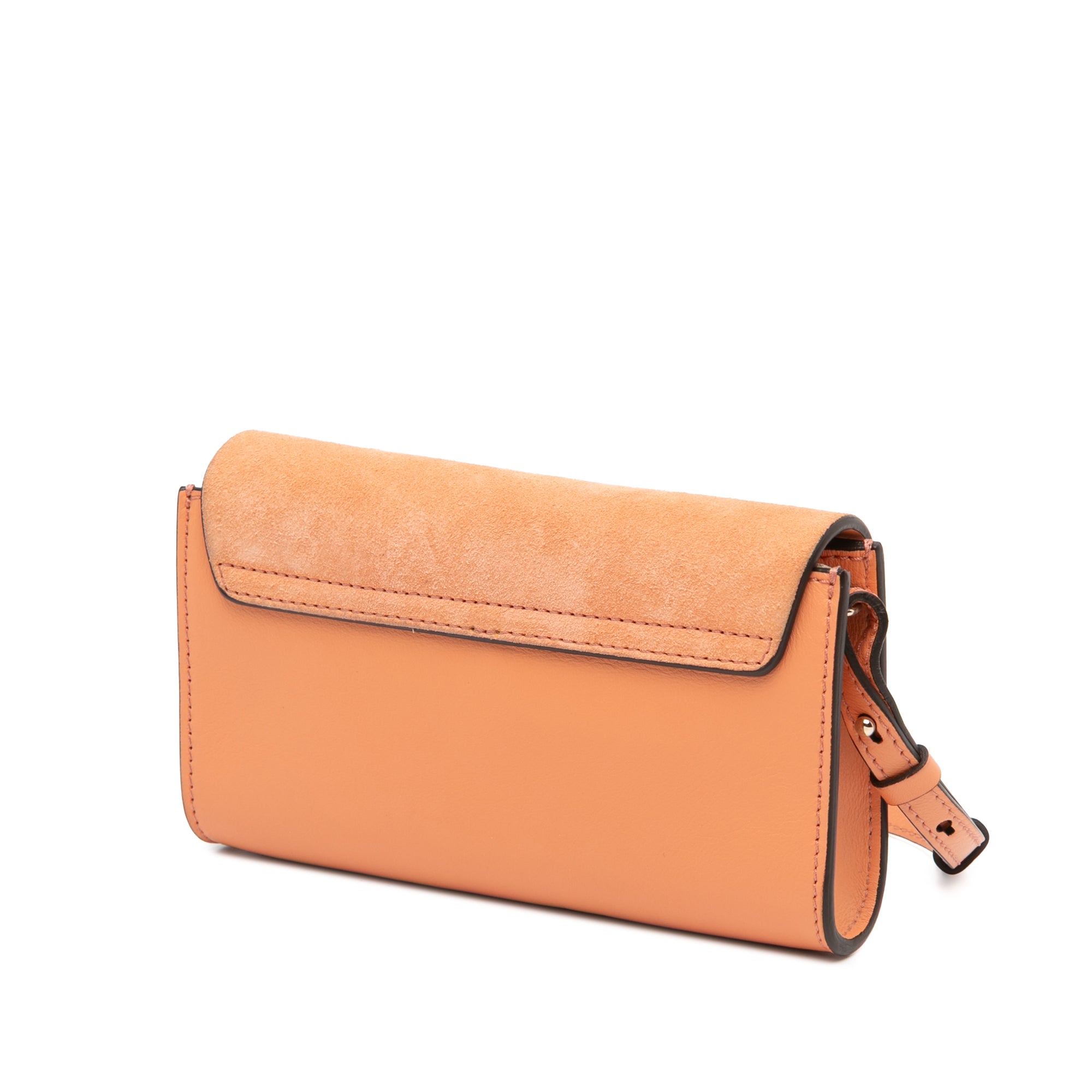 Small Suede and Calfskin Faye Crossbody