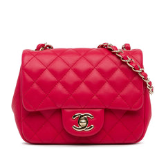 Mini Square Classic Lambskin Single Flap
