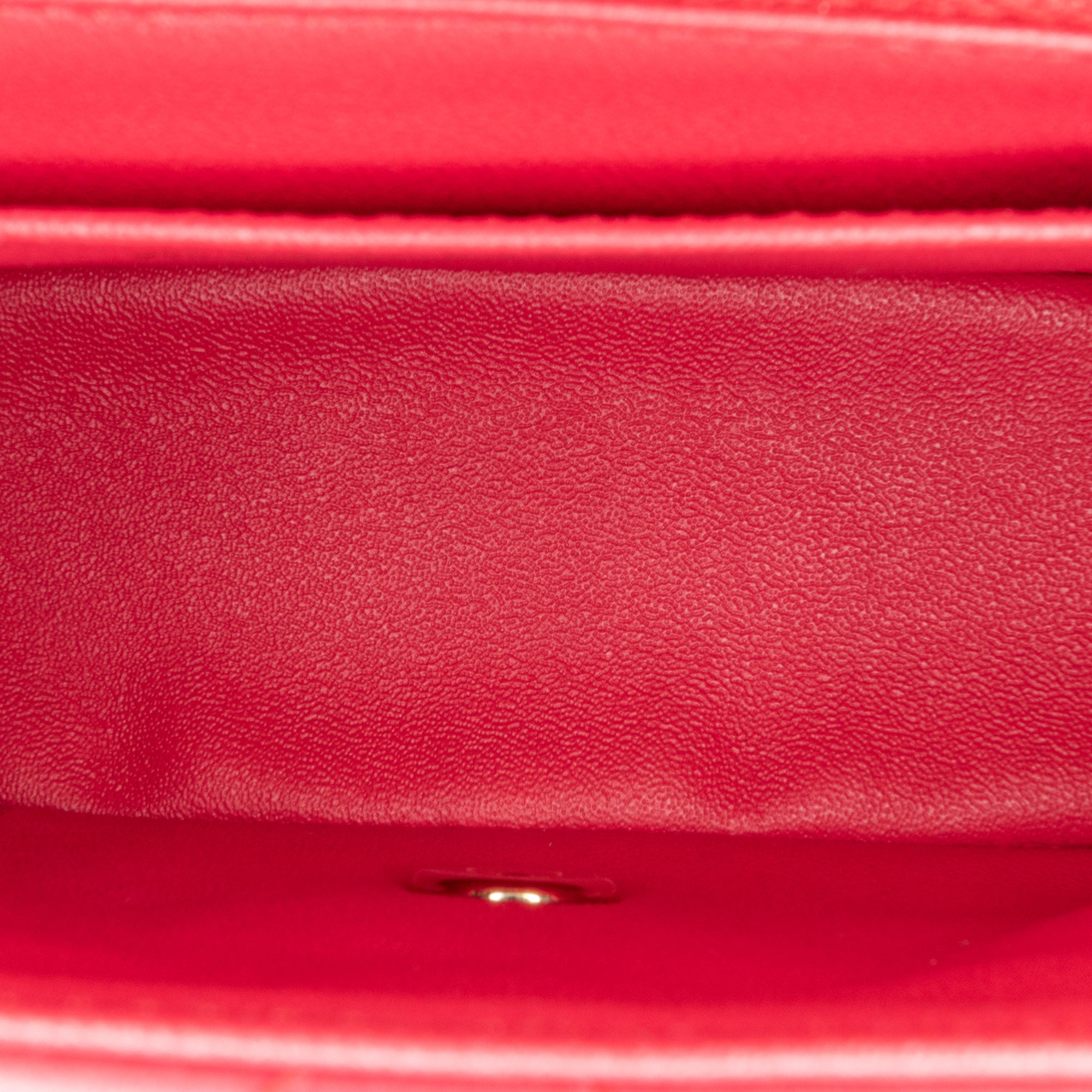 Mini Square Classic Lambskin Single Flap