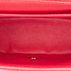 Mini Square Classic Lambskin Single Flap
