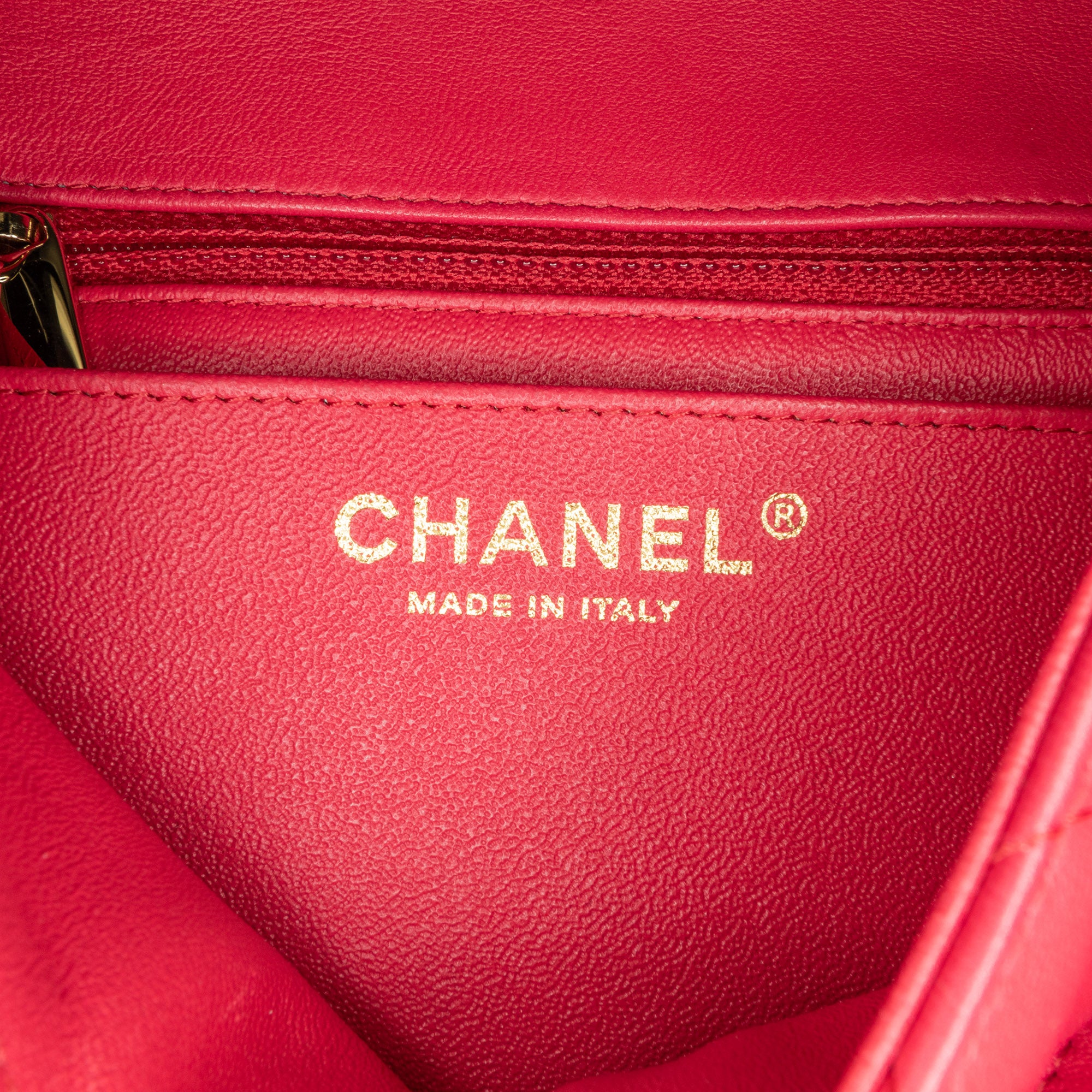 Mini Square Classic Lambskin Single Flap
