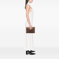 Macadam Coated Canvas Clutch
