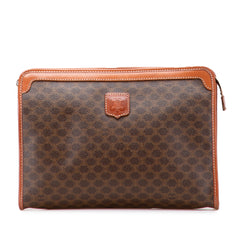 Macadam Coated Canvas Clutch