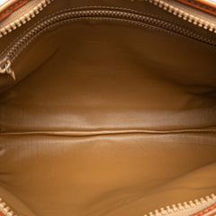 Macadam Coated Canvas Clutch