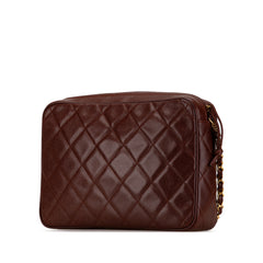 Quilted Caviar Camera Bag