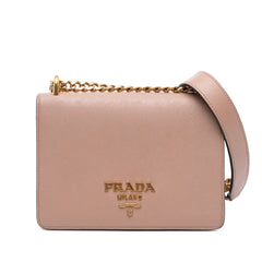Saffiano Lux Chain Crossbody