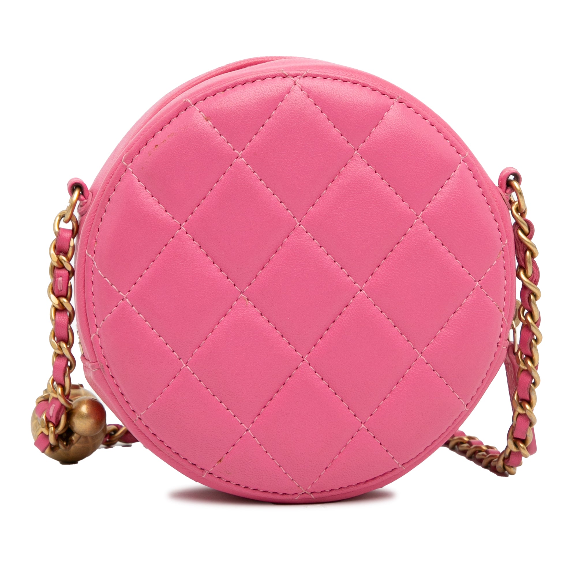 Quilted Lambskin Round As Earth Crossbody_3