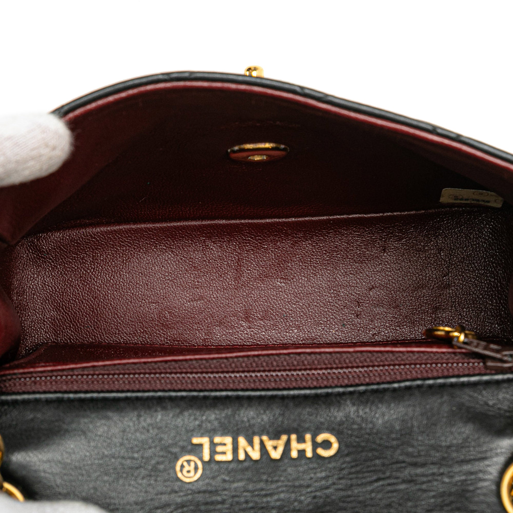 Mini Square Classic Lambskin Flap