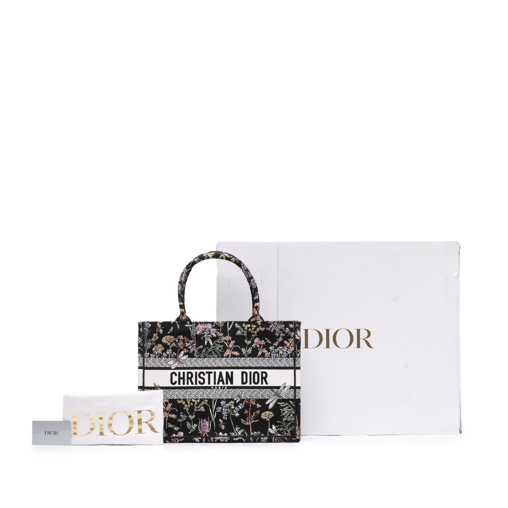 Medium Embroidered Canvas Herbarium Book Tote