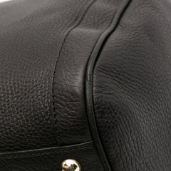 Medium Pebbled Calfskin Soho Boston Bag
