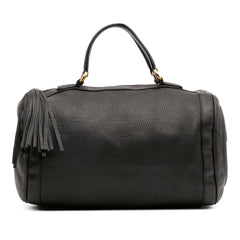 Medium Pebbled Calfskin Soho Boston Bag