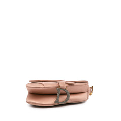 Mini Satin Crystal Embellished Saddle Bag