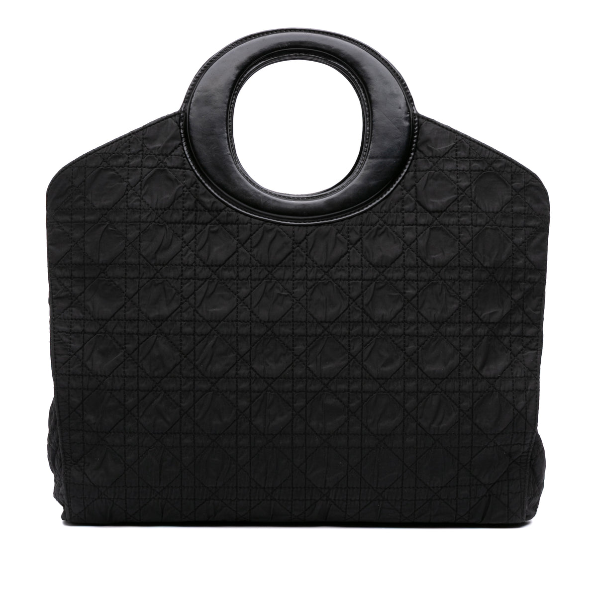 Nylon Cannage Top Handle Tote