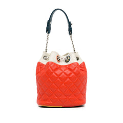 CC Quilted Lambskin Cuba Drawstring Bucket_2