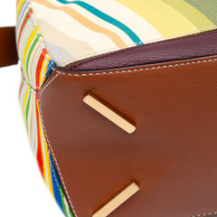 Medium Canvas and Leather Puzzle Satchel