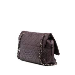 Jumbo Quilted Iridescent Caviar Easy Flap