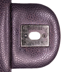 Jumbo Quilted Iridescent Caviar Easy Flap