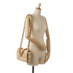 Lambskin Intrecciato Padded Chain Cassette Satchel_9