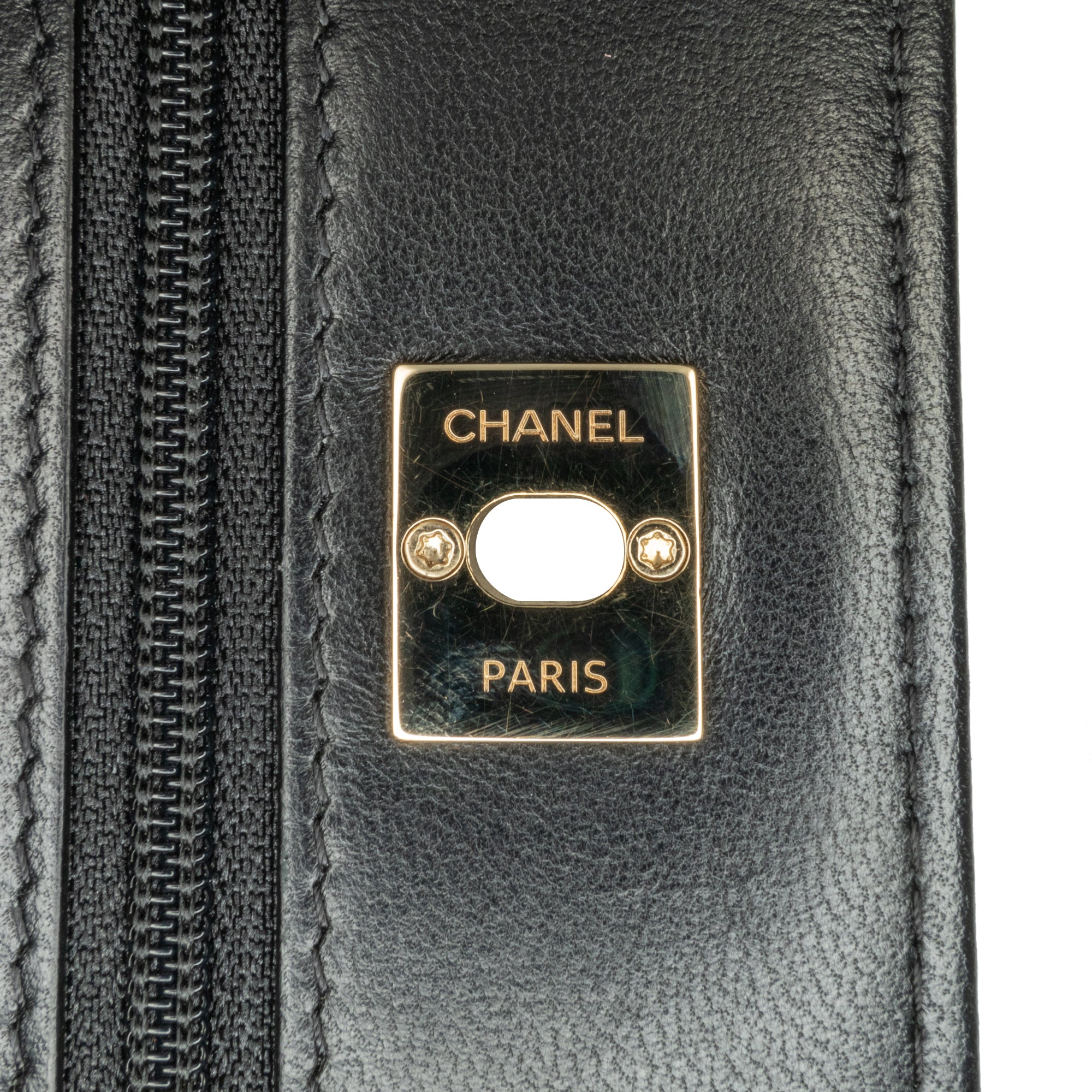 Glazed Calfskin Pearl Charms Wallet On Chain