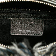 Medium Tweed Cannage Fringe Lady Dior