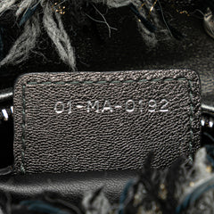 Medium Tweed Cannage Fringe Lady Dior