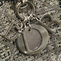 Medium Tweed Cannage Fringe Lady Dior