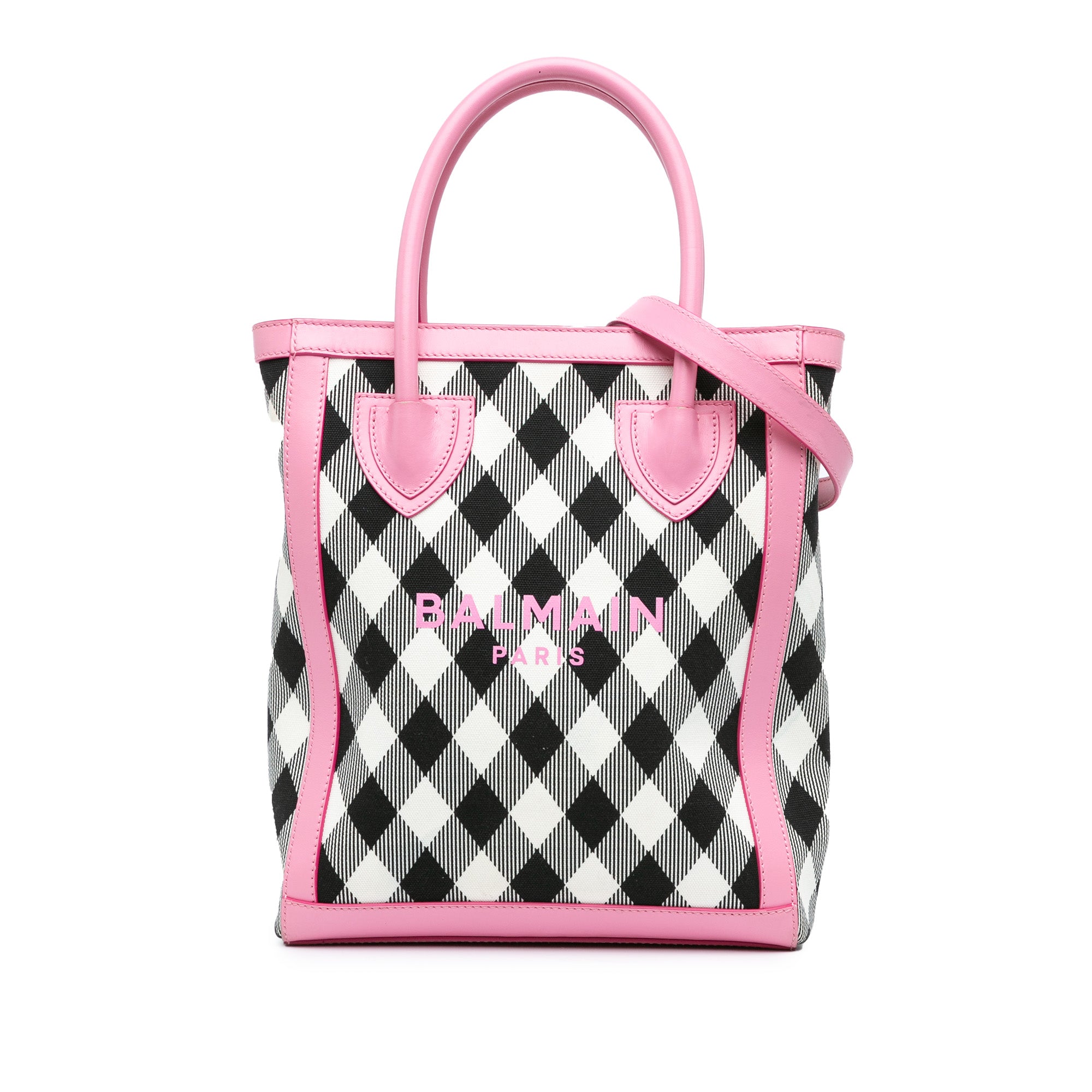 Canvas Checkered B-Army 26 Shopping Satchel