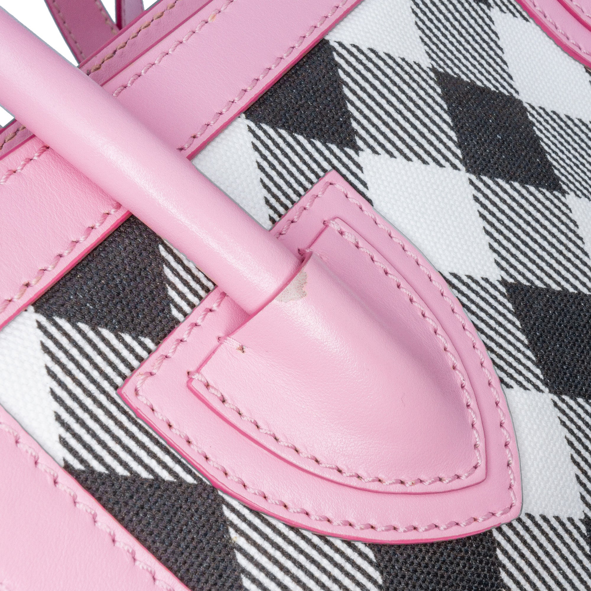 Canvas Checkered B-Army 26 Shopping Satchel