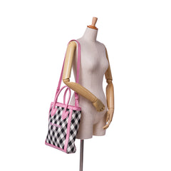 Canvas Checkered B-Army 26 Shopping Satchel