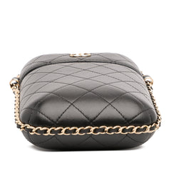 CC Quilted Lambskin Chain Around Phone Holder