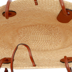 Paulas Ibiza Small Anagram Raffia Tote