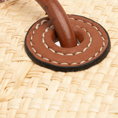 Paulas Ibiza Small Anagram Raffia Tote