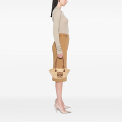 Paulas Ibiza Small Anagram Raffia Tote
