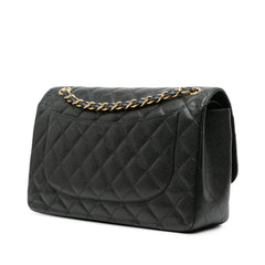 Jumbo Classic Caviar Double Flap