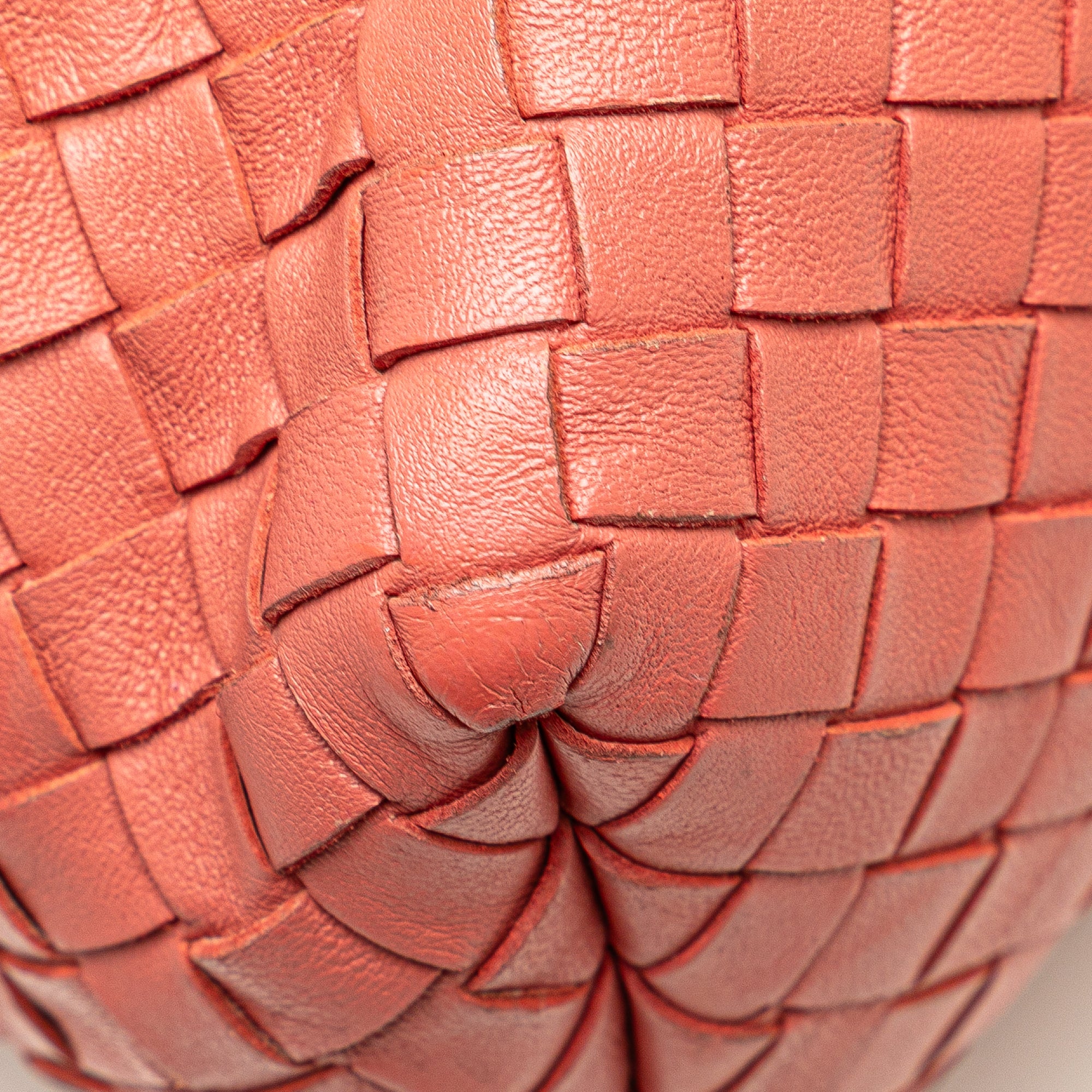 Leather Intrecciato Flap Satchel
