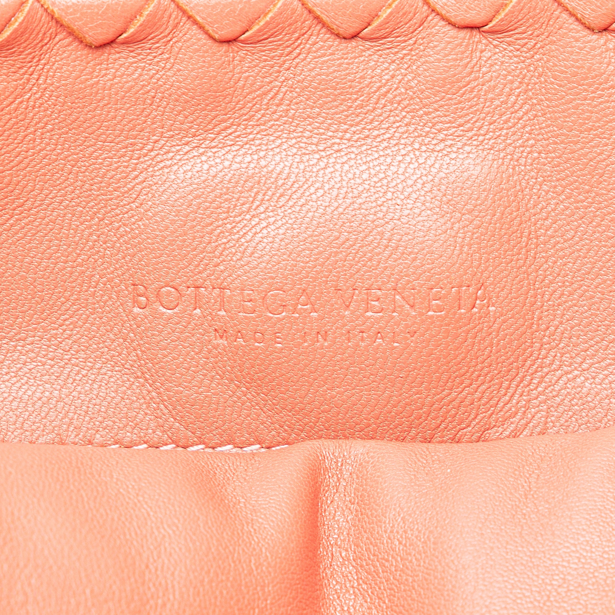 Leather Intrecciato Flap Satchel