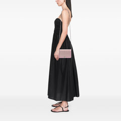 Calfskin Crystal Studded Boy Wallet on Chain