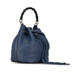 Miss Bamboo Leather Bucket Bag_1