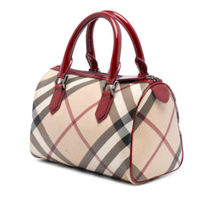Supernova Check Canvas Chester Boston Bag