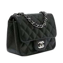 Mini Square Classic Lambskin Single Flap