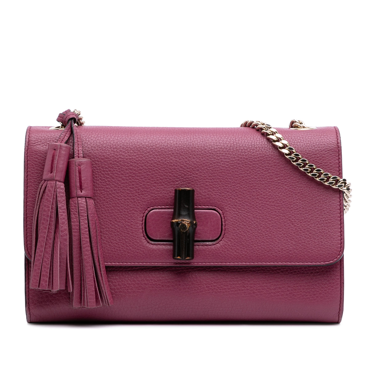 Medium Leather Miss Bamboo Crossbody